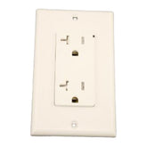 Leviton T5380-W Decora Plus Duplex Receptacle 20 Amp, 125 Volt, NEMA 5-20R